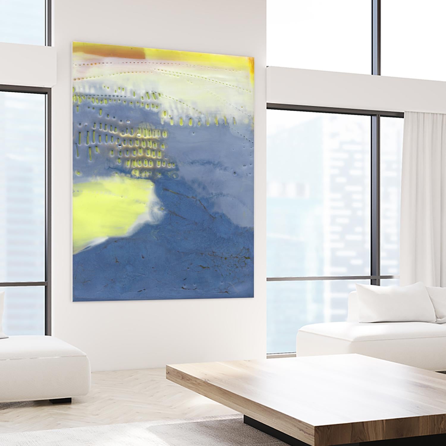 Concord I by Sue Jachimiec on GIANT ART - blue abstract