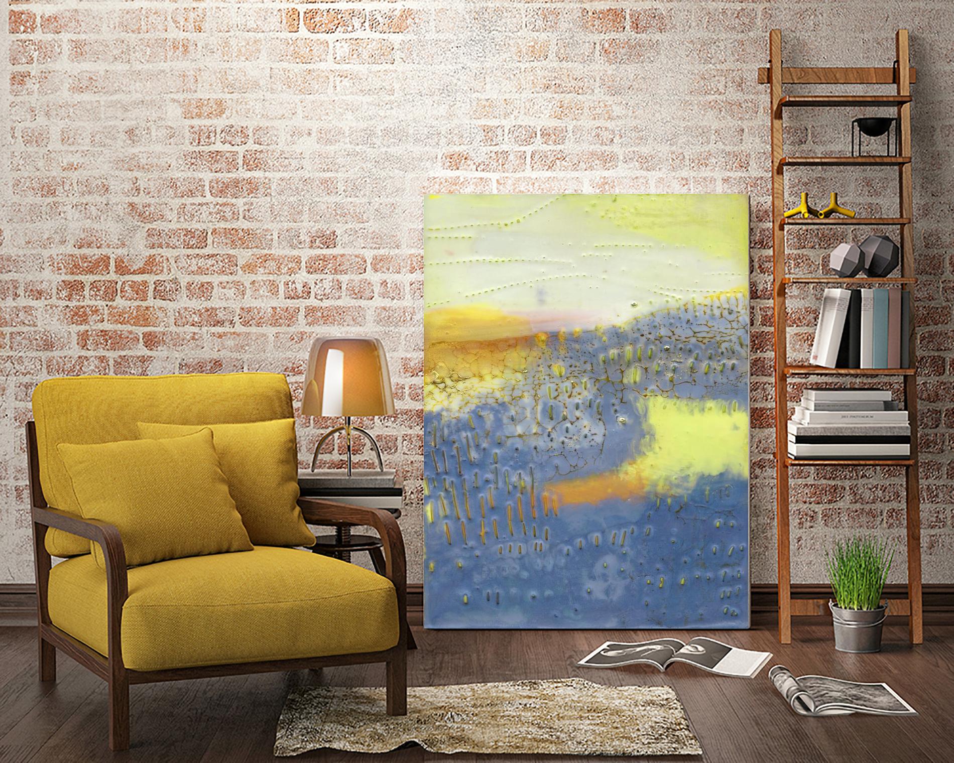 Concord II by Sue Jachimiec on GIANT ART - blue abstract