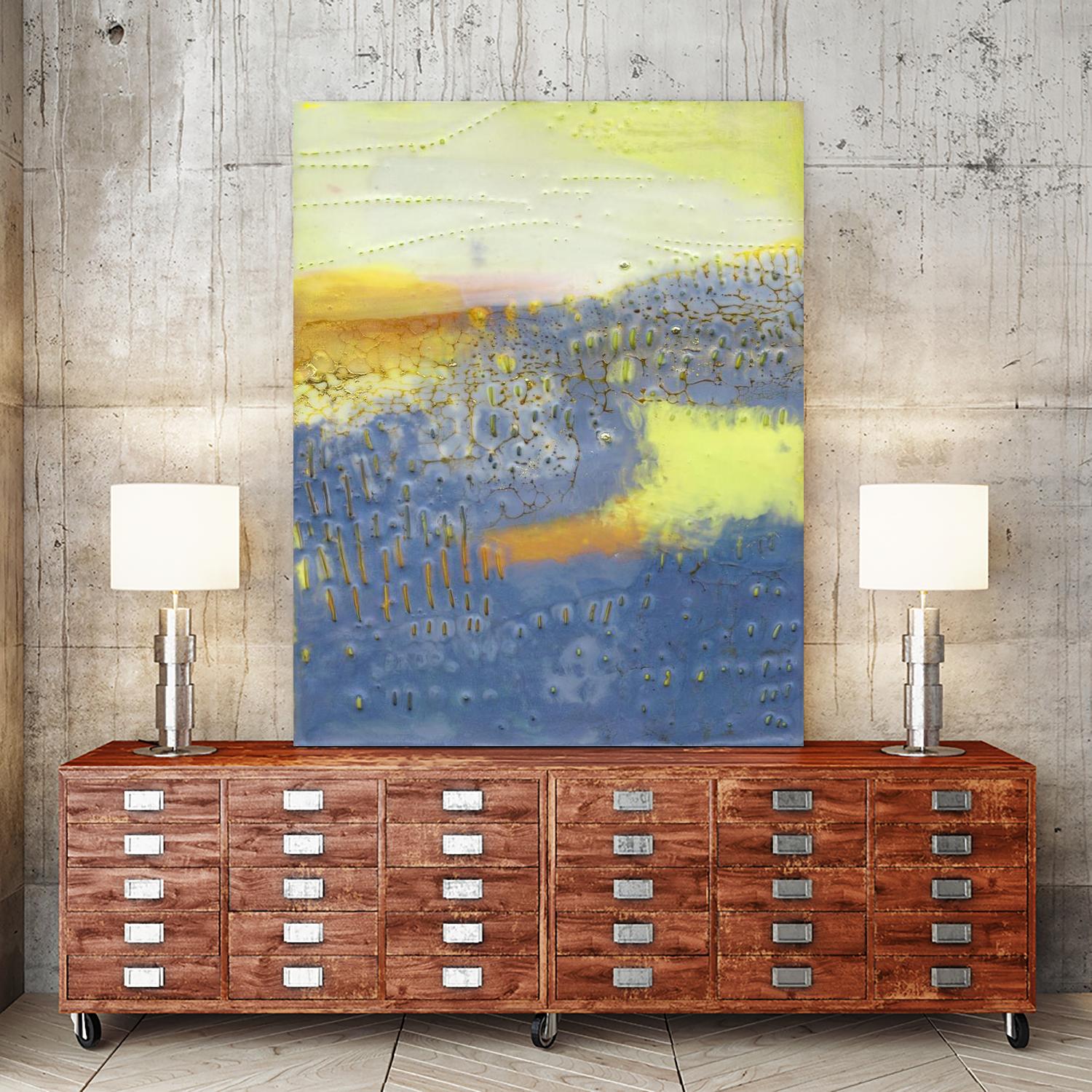 Concord II by Sue Jachimiec on GIANT ART - blue abstract