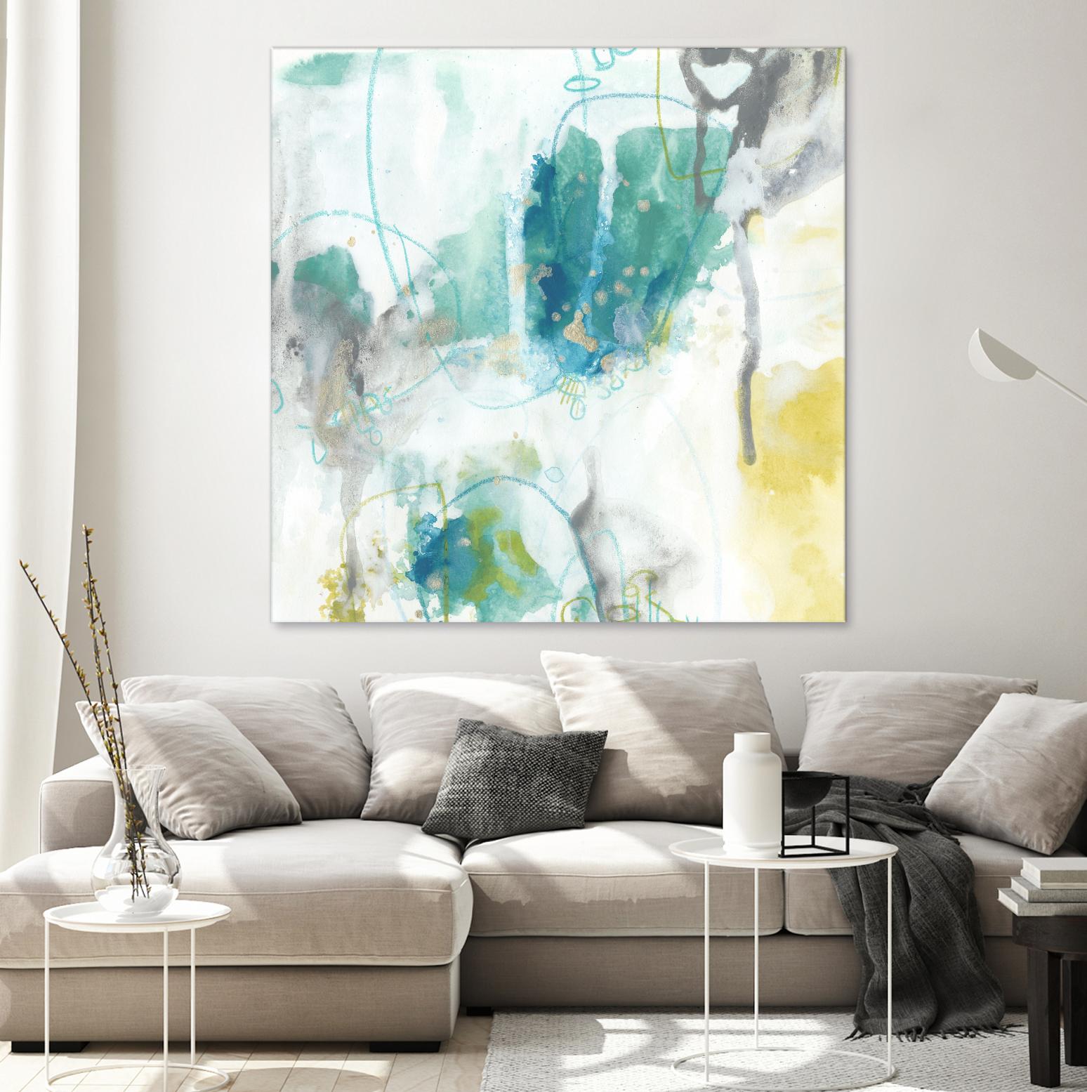 Aquatic Atmosphere II by June Erica Vess on GIANT ART - blue abstract