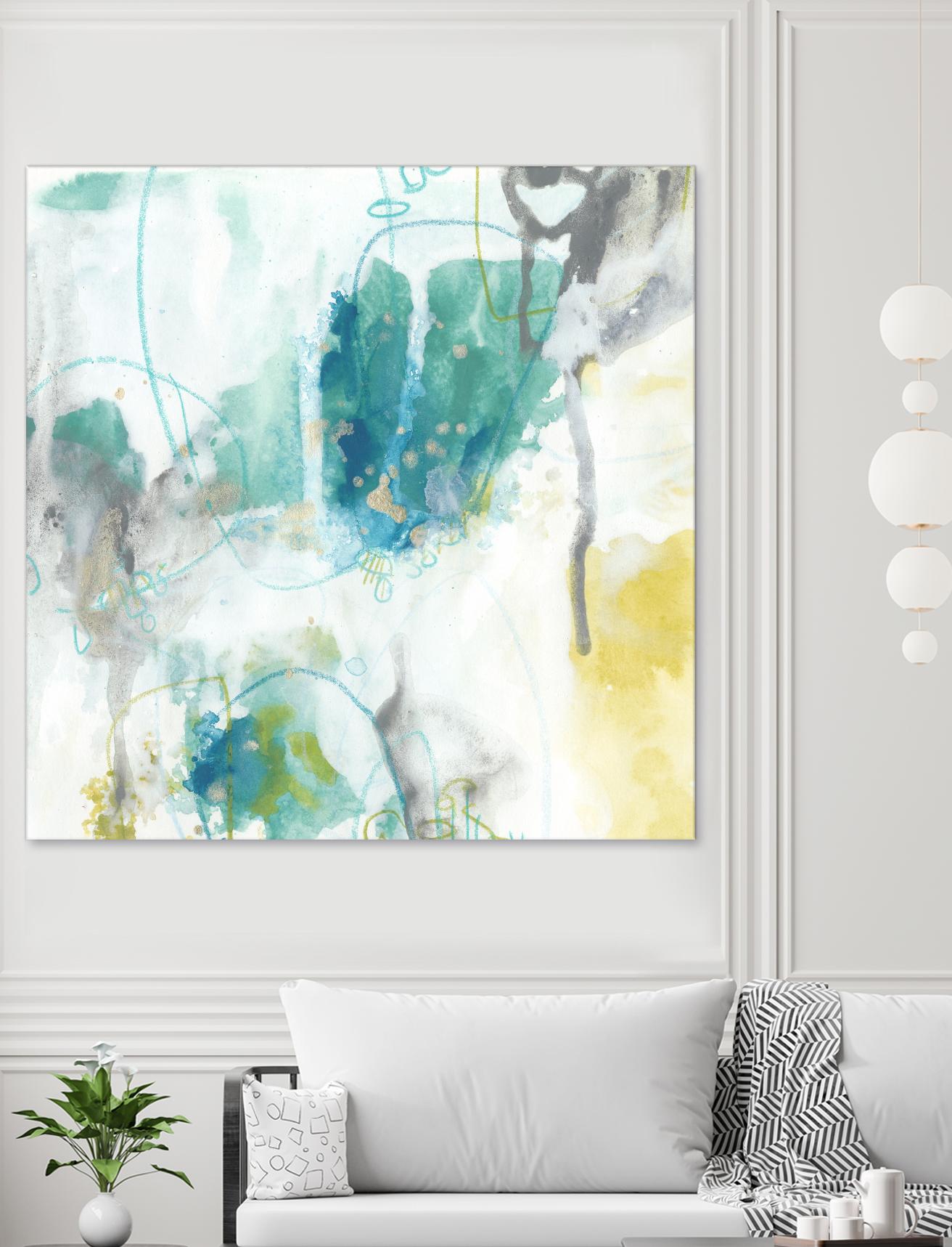 Aquatic Atmosphere II by June Erica Vess on GIANT ART - blue abstract