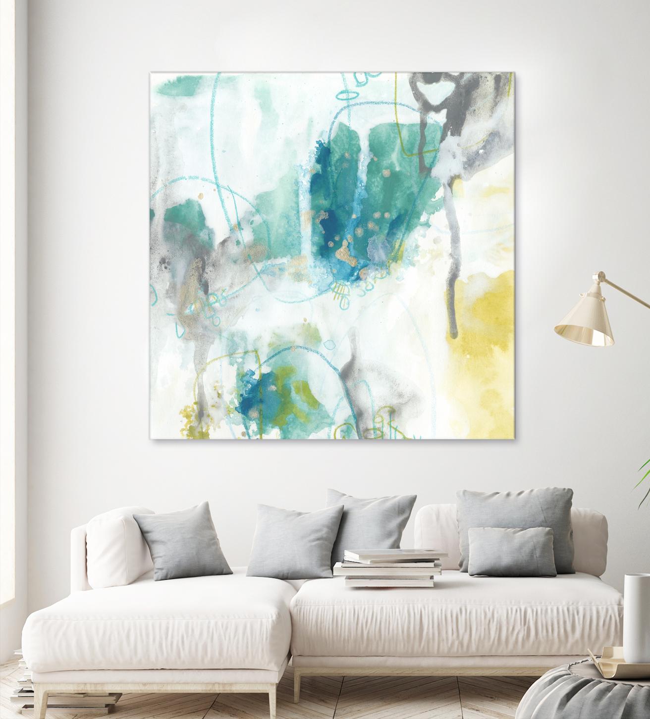 Aquatic Atmosphere II by June Erica Vess on GIANT ART - blue abstract