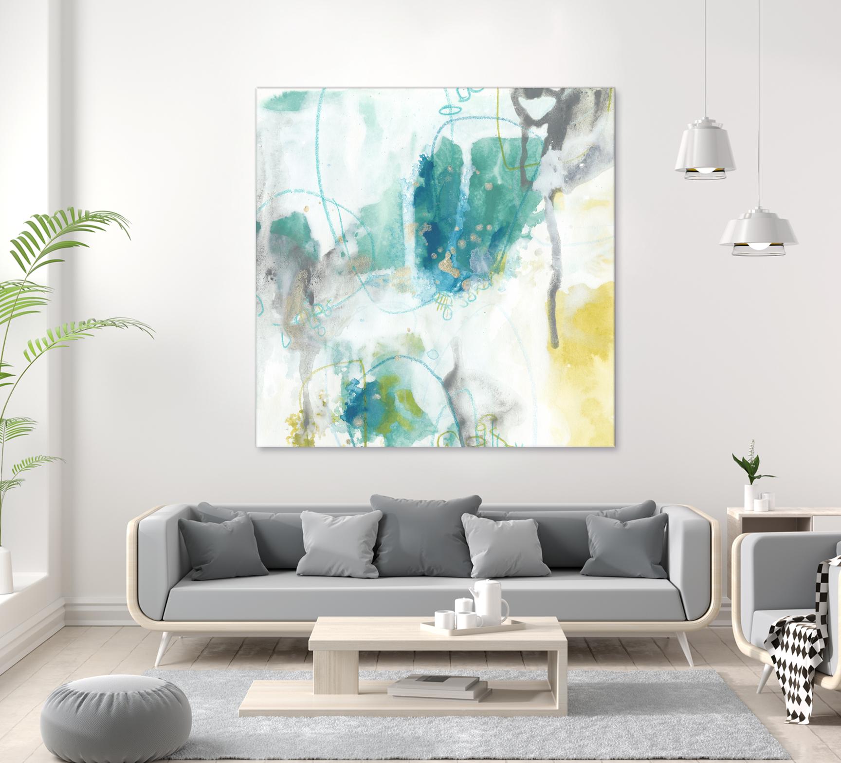 Aquatic Atmosphere II by June Erica Vess on GIANT ART - blue abstract