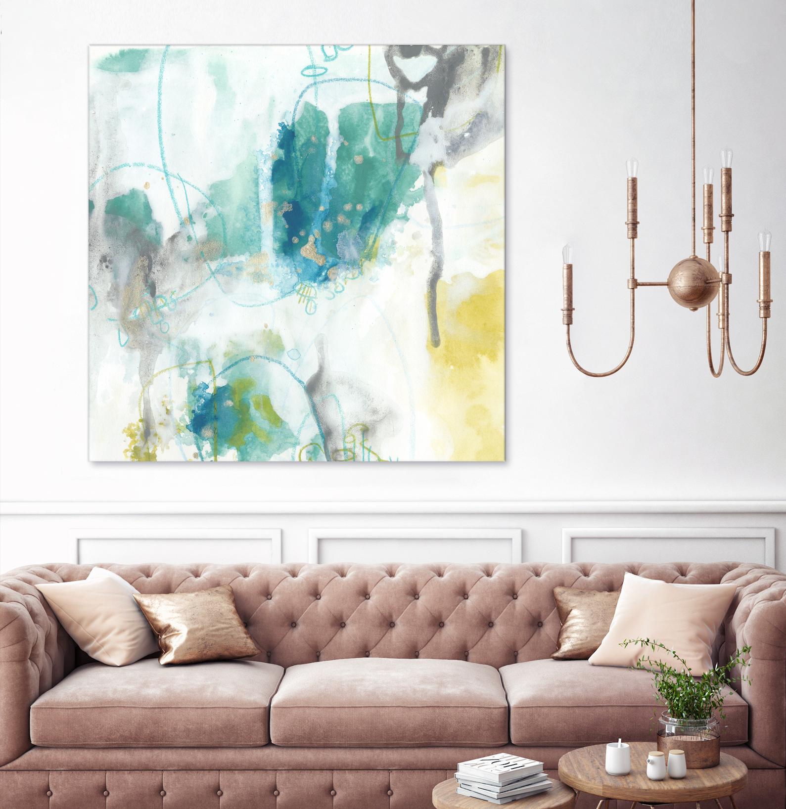 Aquatic Atmosphere II by June Erica Vess on GIANT ART - blue abstract