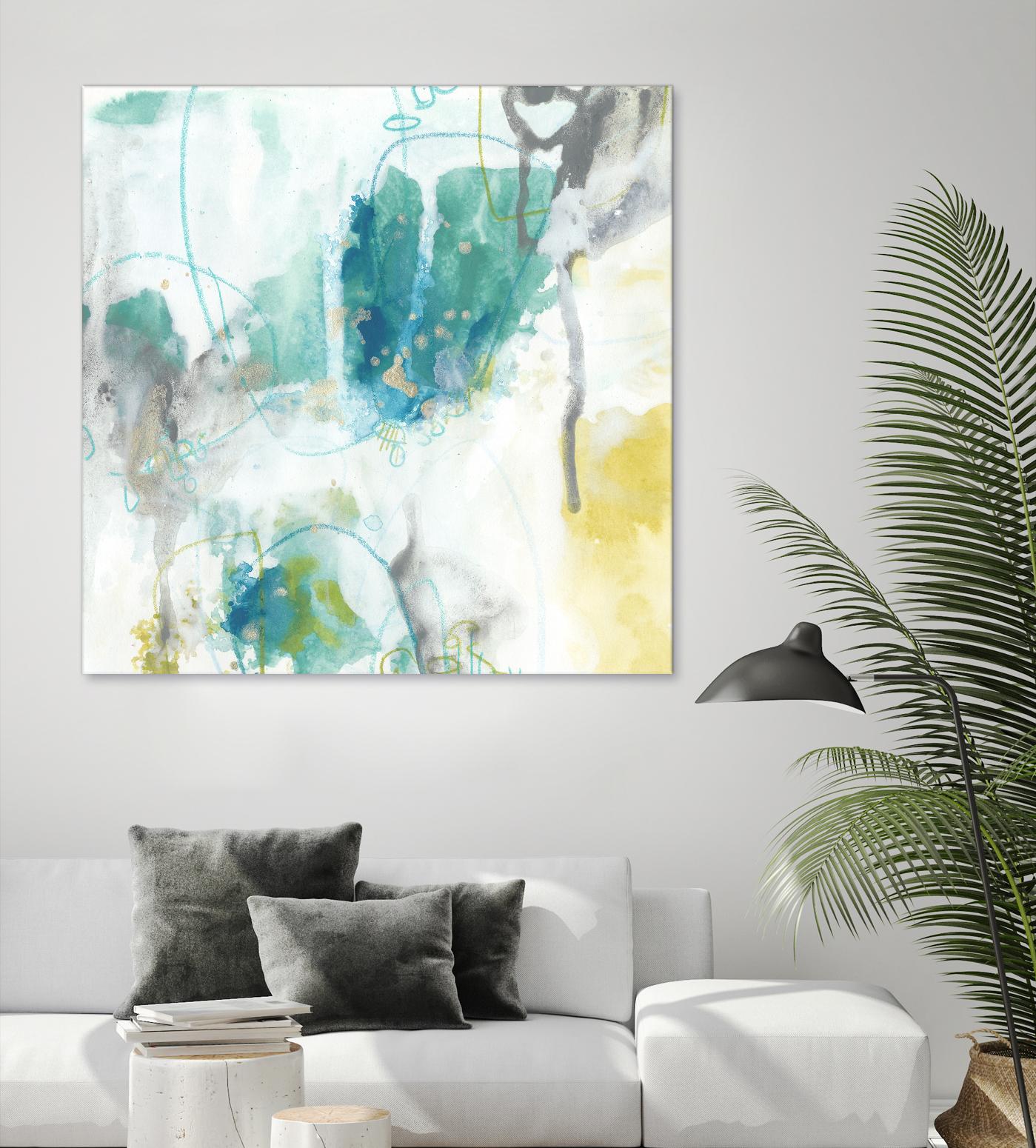 Aquatic Atmosphere II by June Erica Vess on GIANT ART - blue abstract