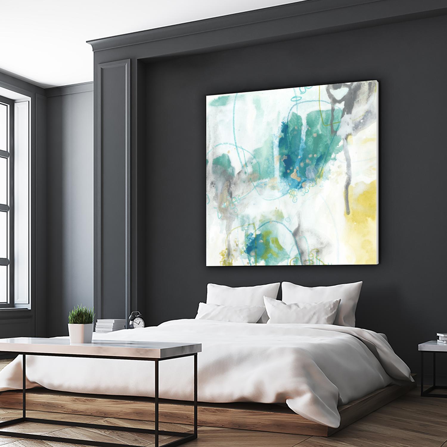 Aquatic Atmosphere II by June Erica Vess on GIANT ART - blue abstract