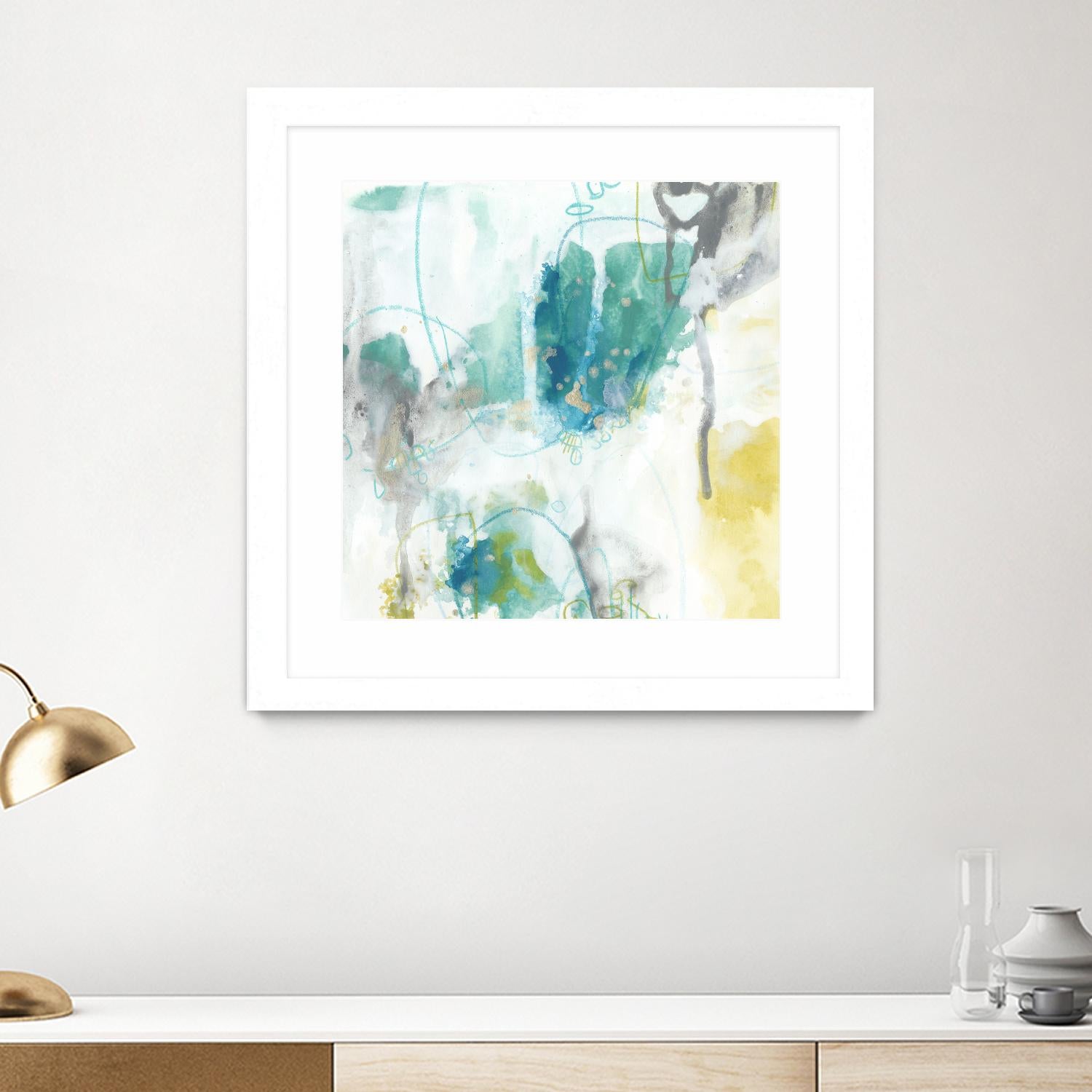 Aquatic Atmosphere II by June Erica Vess on GIANT ART - blue abstract