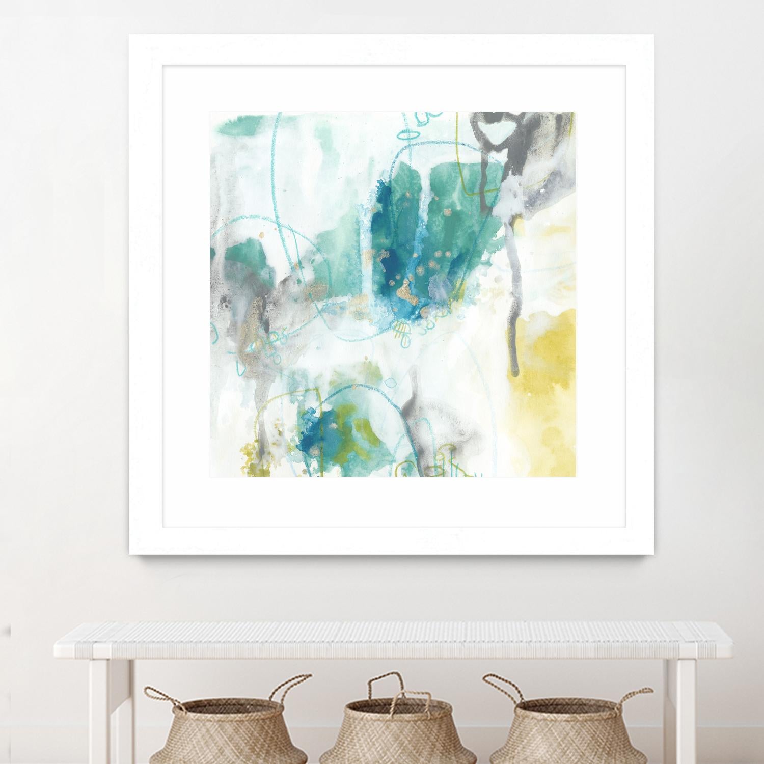 Aquatic Atmosphere II by June Erica Vess on GIANT ART - blue abstract