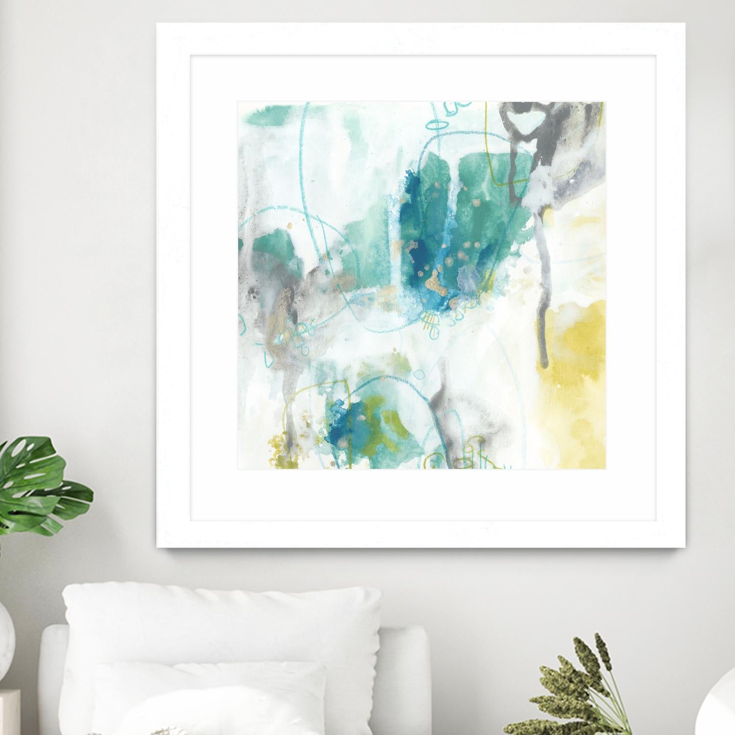 Aquatic Atmosphere II by June Erica Vess on GIANT ART - blue abstract