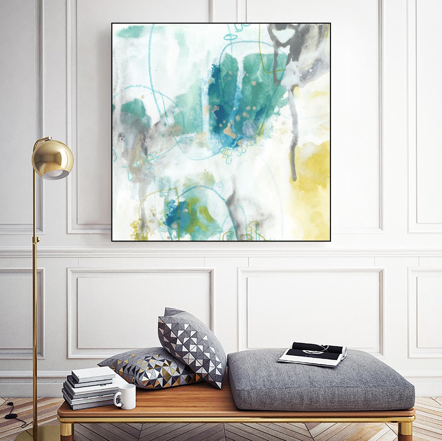 Aquatic Atmosphere II by June Erica Vess on GIANT ART - blue abstract