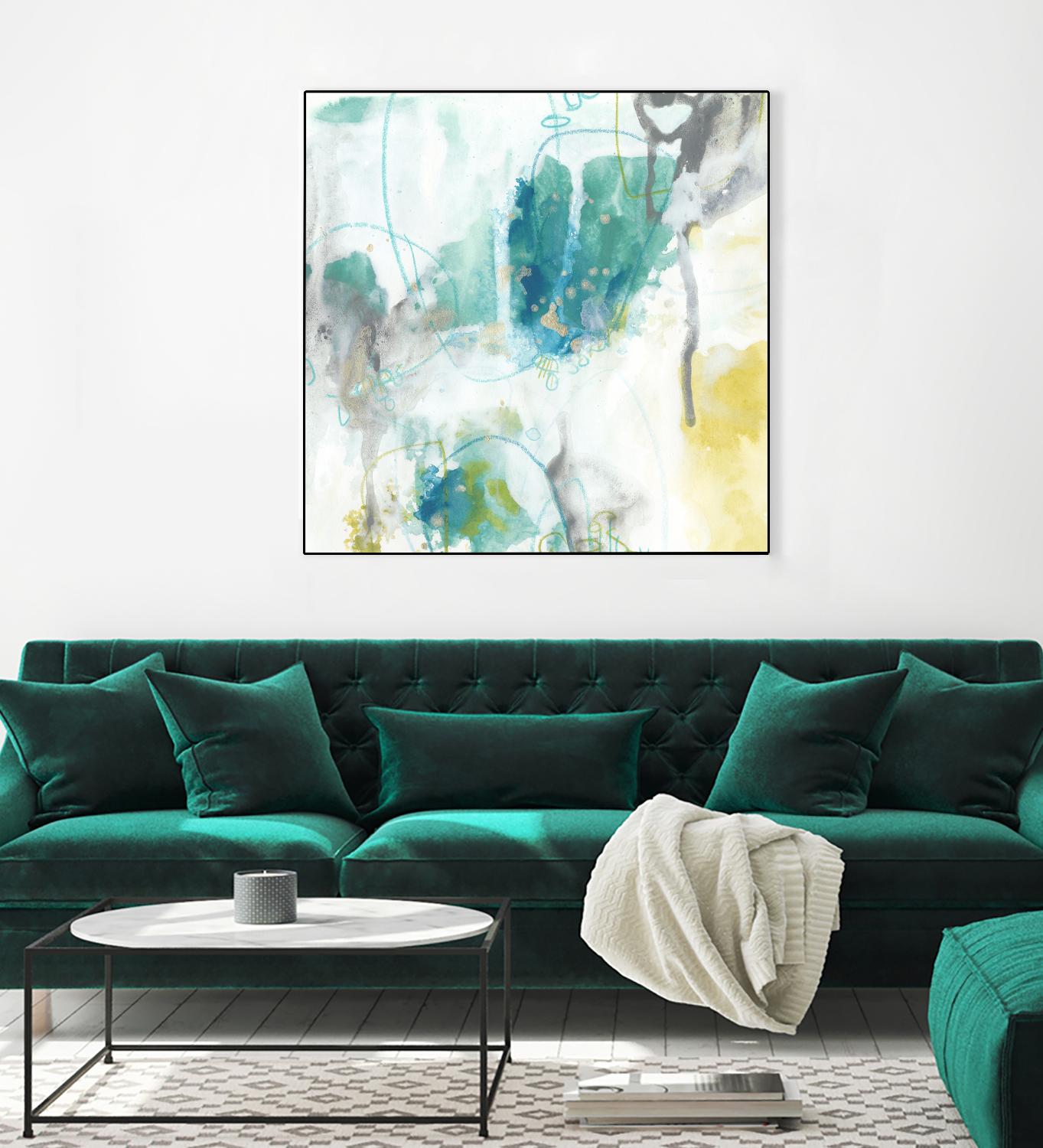 Aquatic Atmosphere II by June Erica Vess on GIANT ART - blue abstract