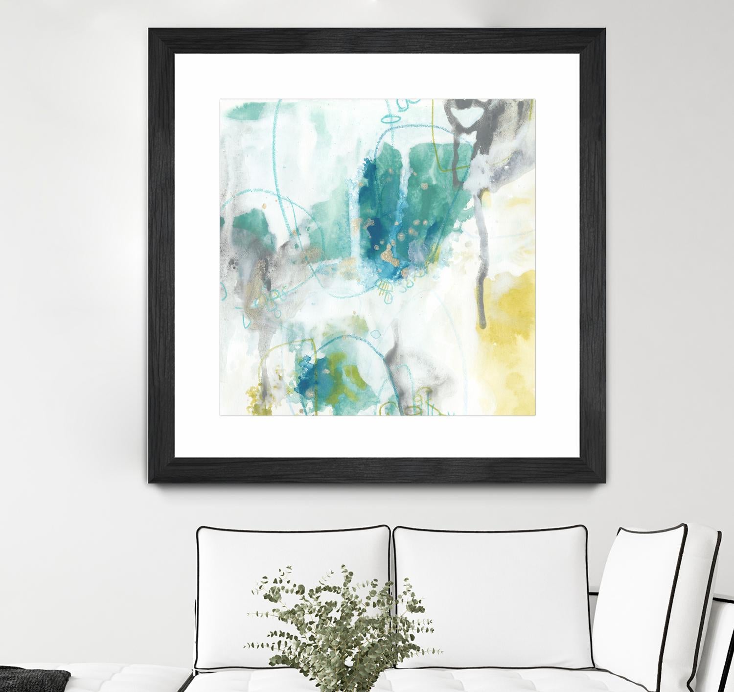 Aquatic Atmosphere II by June Erica Vess on GIANT ART - blue abstract