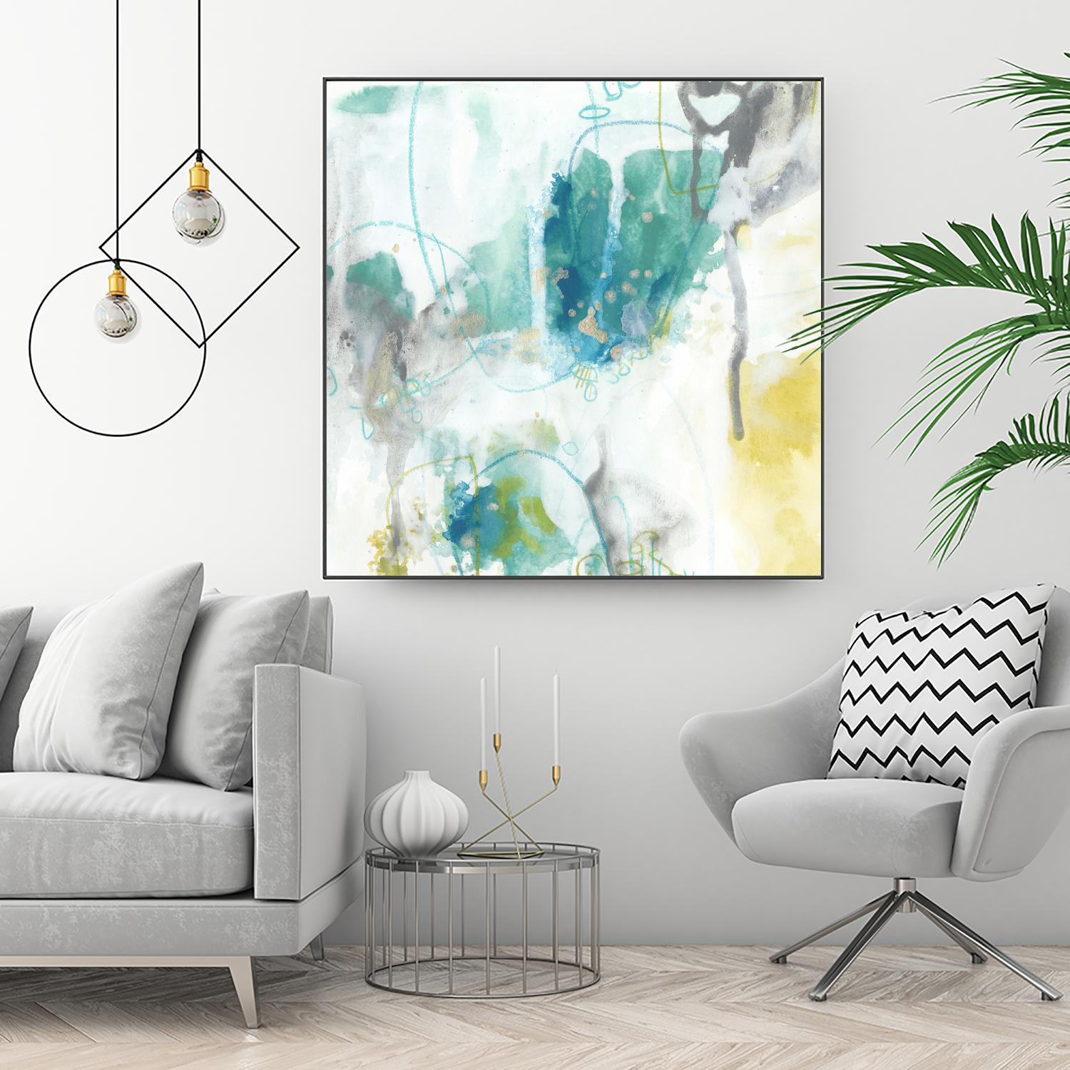 Aquatic Atmosphere II by June Erica Vess on GIANT ART - blue abstract