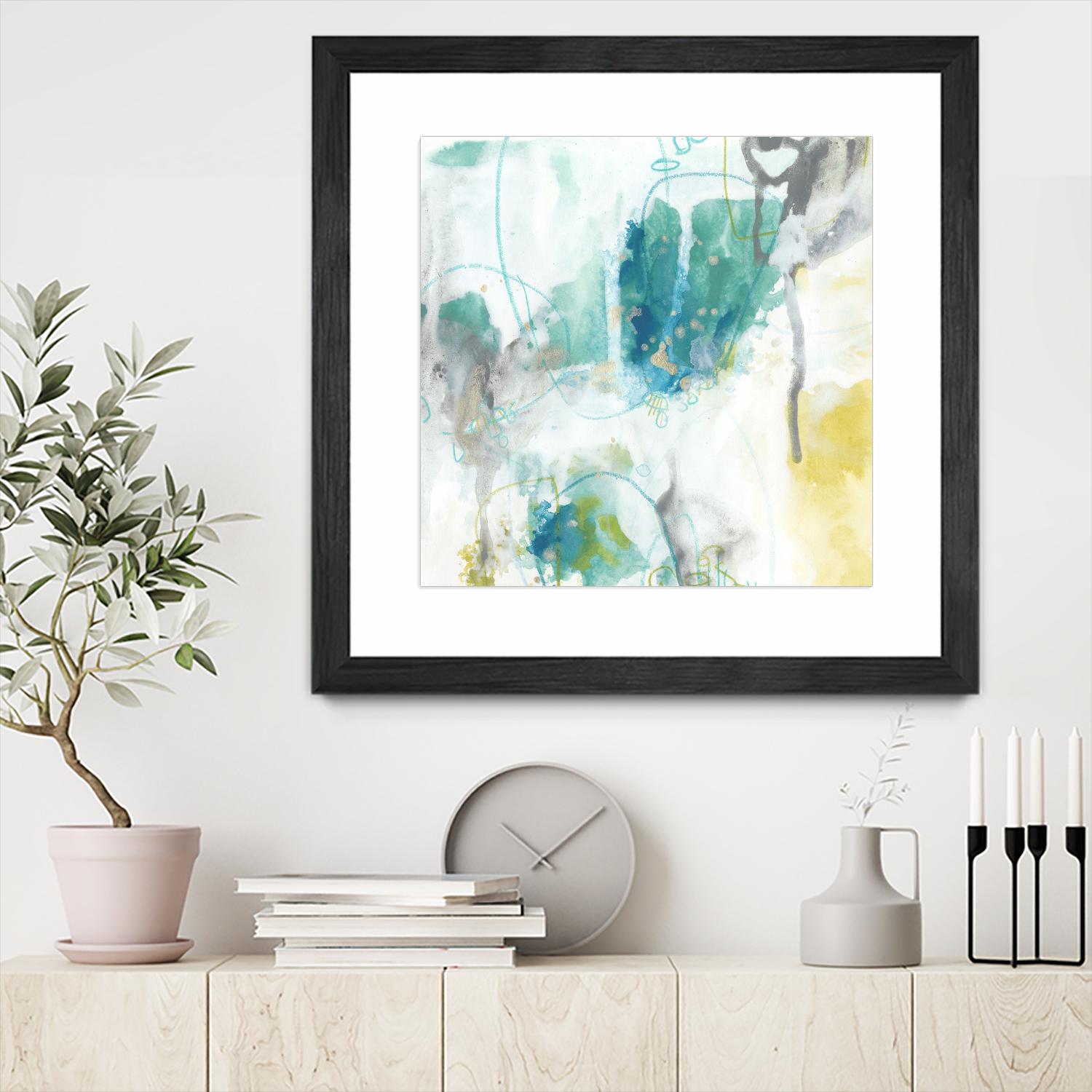 Aquatic Atmosphere II by June Erica Vess on GIANT ART - blue abstract