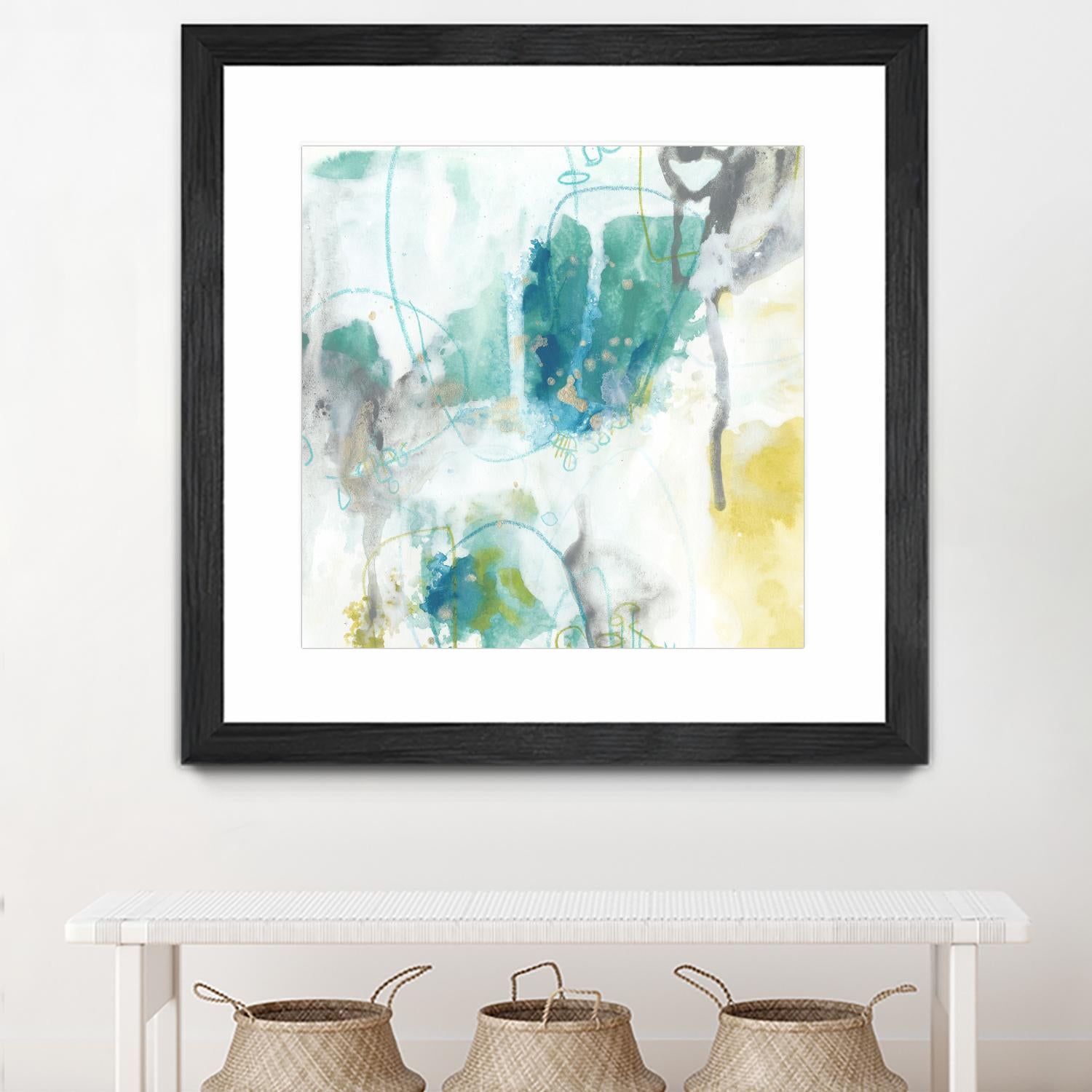 Aquatic Atmosphere II by June Erica Vess on GIANT ART - blue abstract