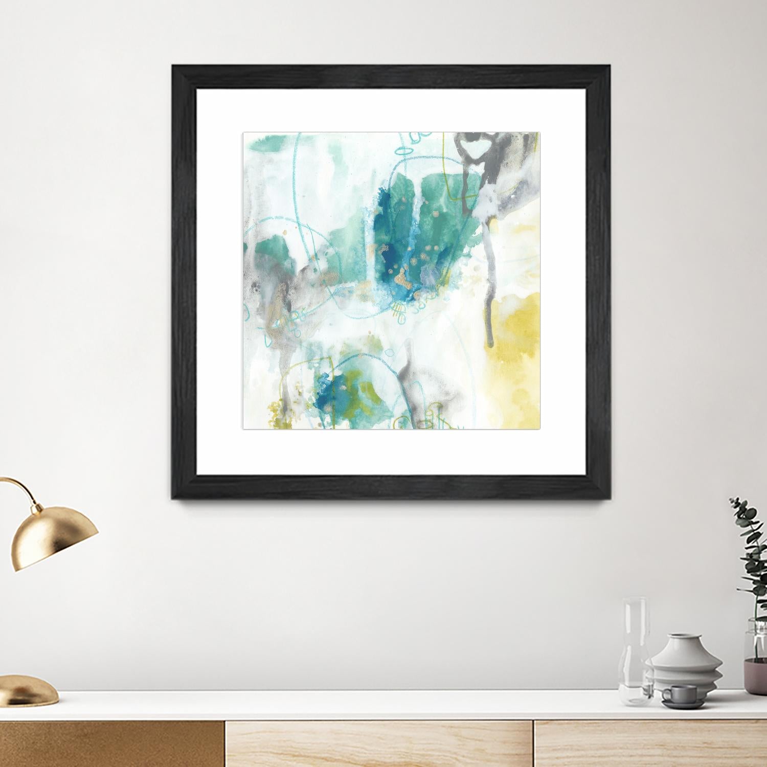 Aquatic Atmosphere II by June Erica Vess on GIANT ART - blue abstract