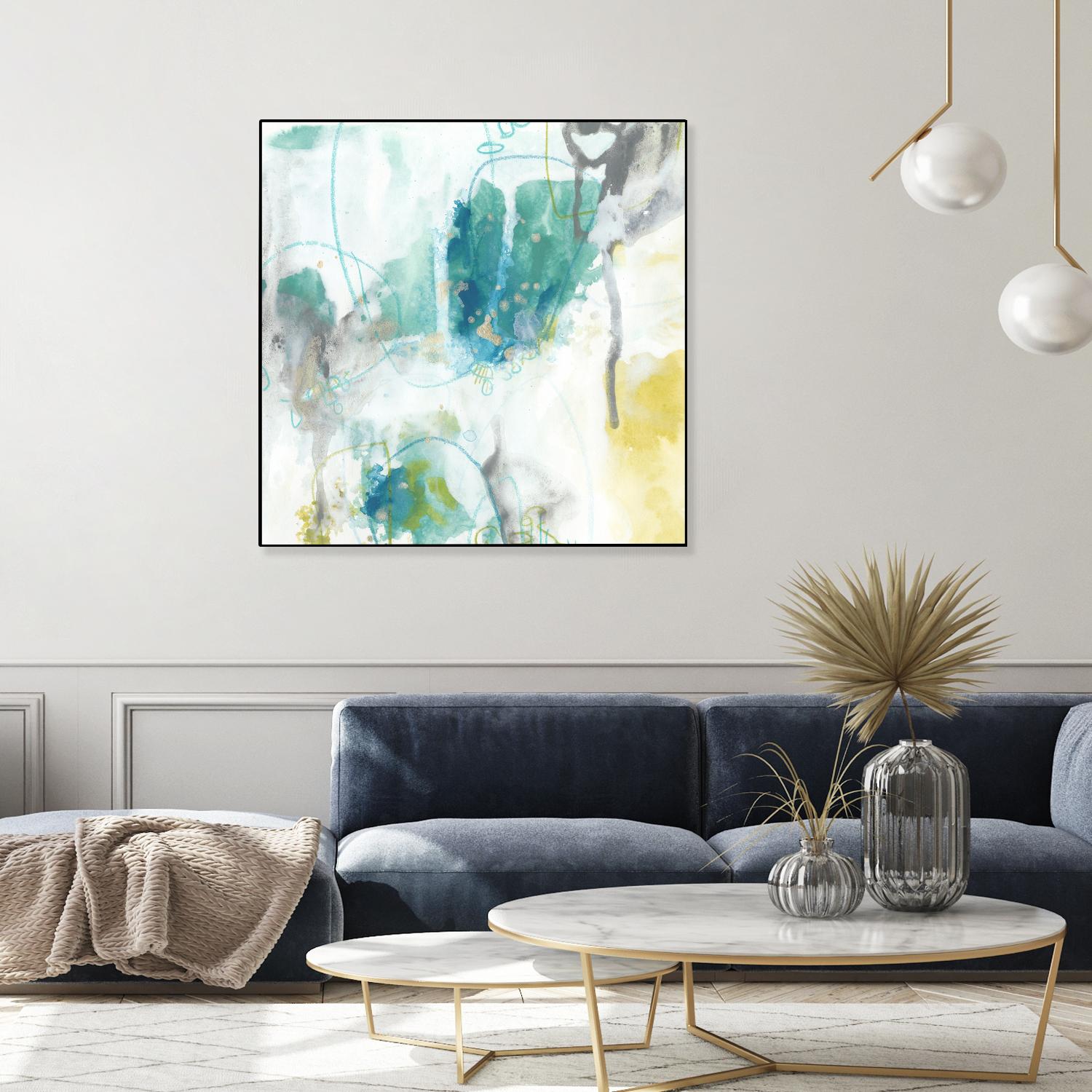 Aquatic Atmosphere II by June Erica Vess on GIANT ART - blue abstract