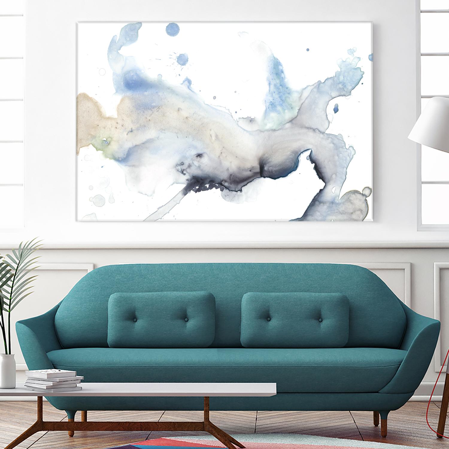 Bloom Cloud I by Jennifer Goldberger on GIANT ART - blue abstract