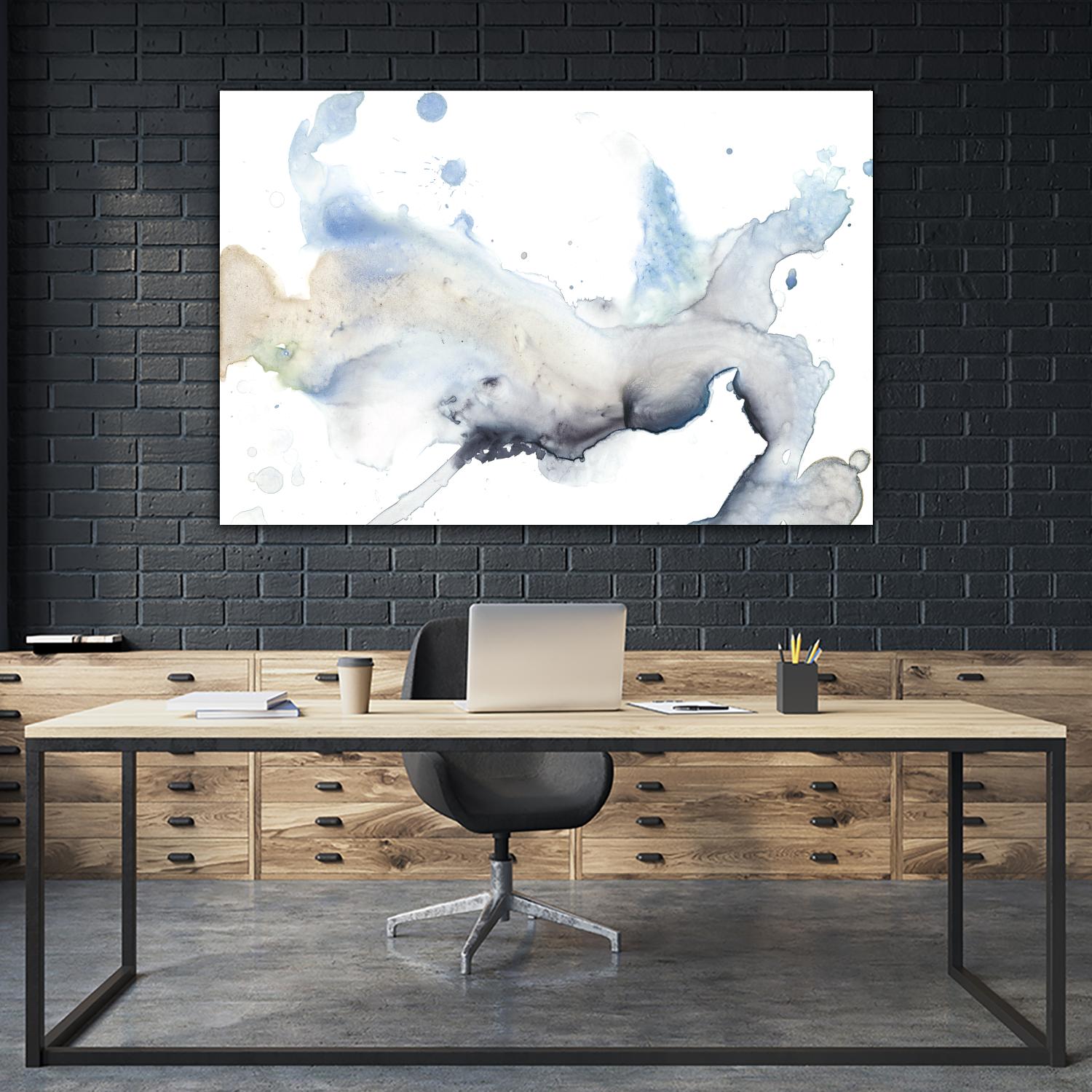 Bloom Cloud I by Jennifer Goldberger on GIANT ART - blue abstract