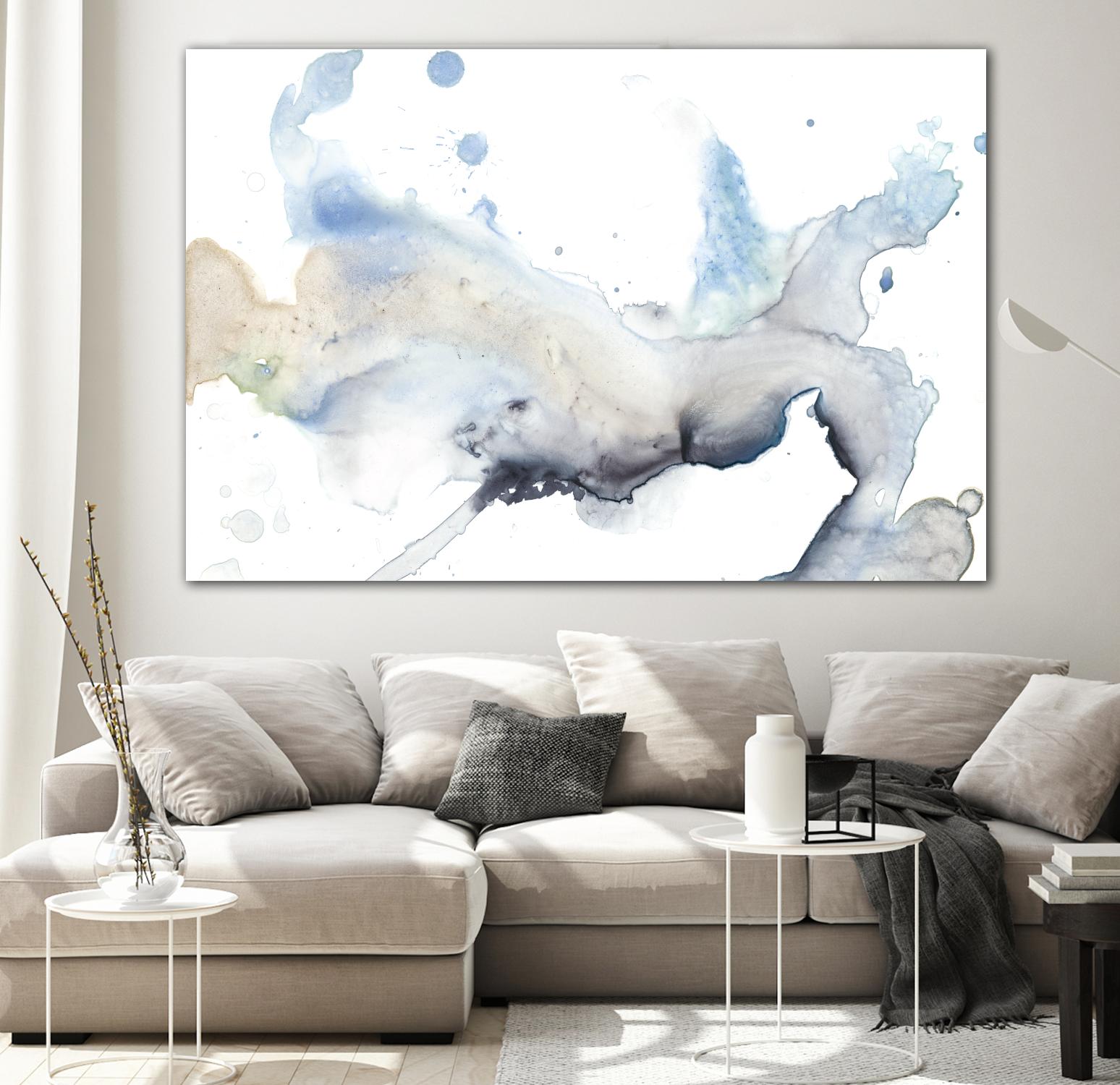 Bloom Cloud I by Jennifer Goldberger on GIANT ART - blue abstract