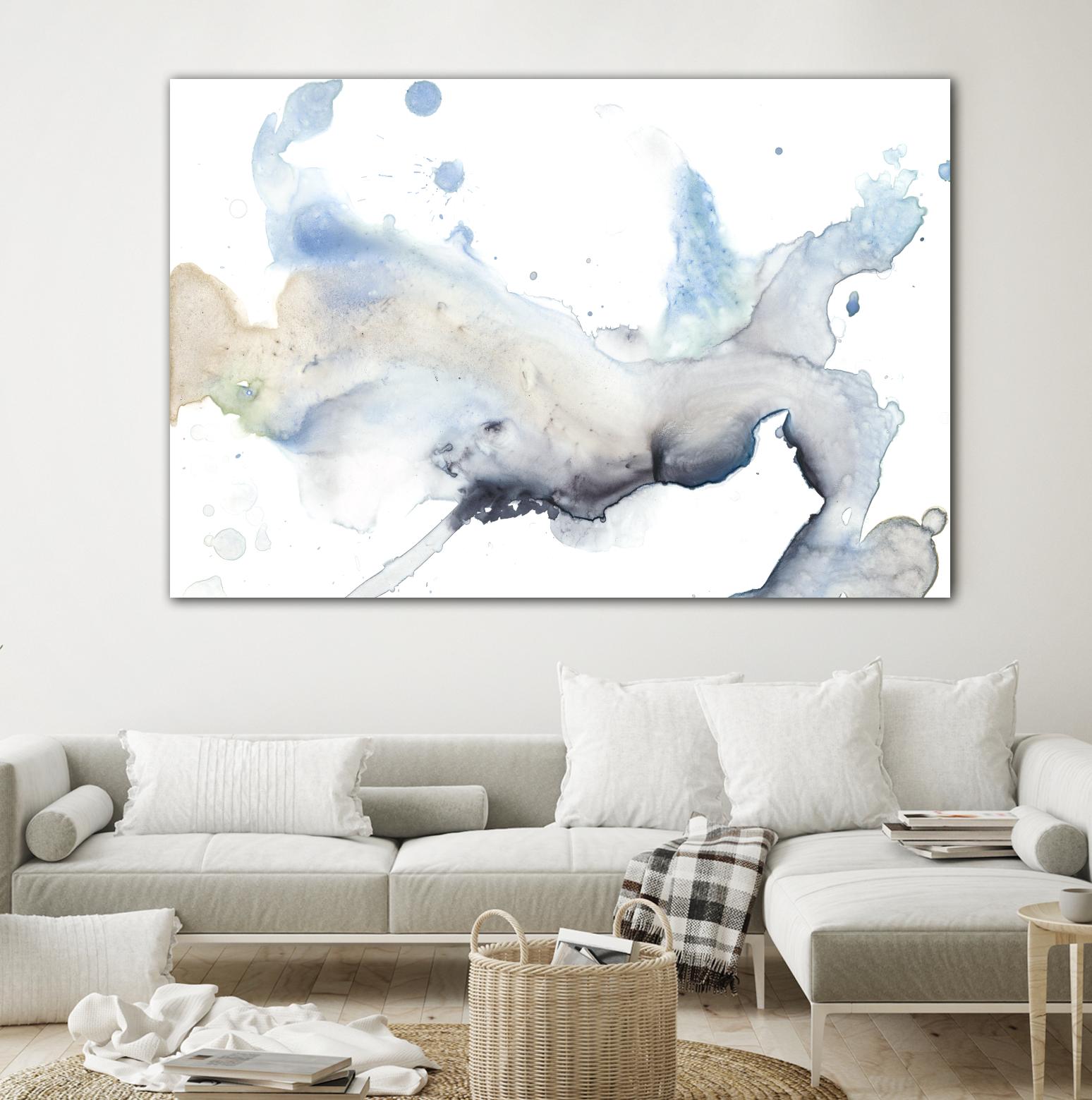 Bloom Cloud I by Jennifer Goldberger on GIANT ART - blue abstract