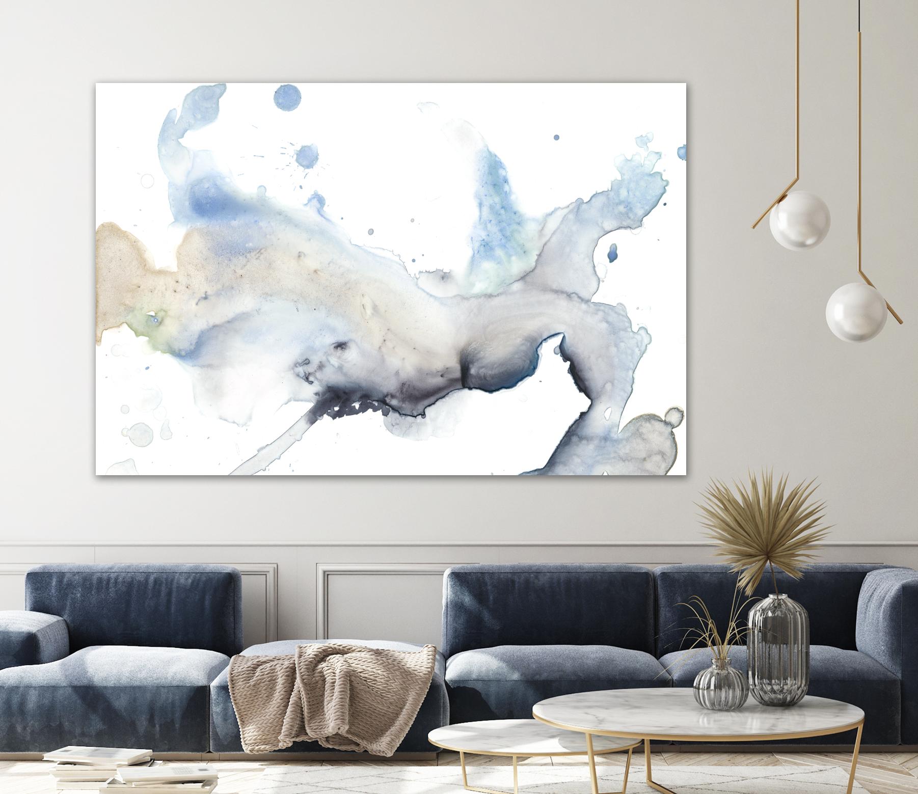 Bloom Cloud I by Jennifer Goldberger on GIANT ART - blue abstract