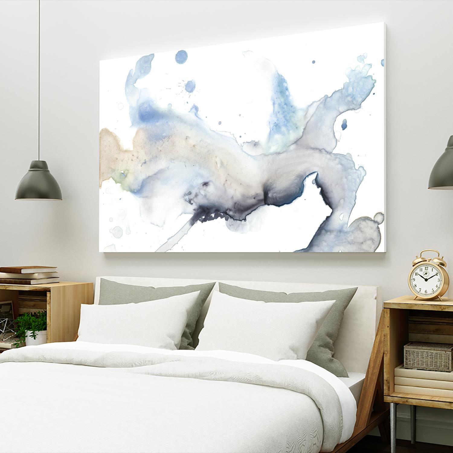 Bloom Cloud I by Jennifer Goldberger on GIANT ART - blue abstract