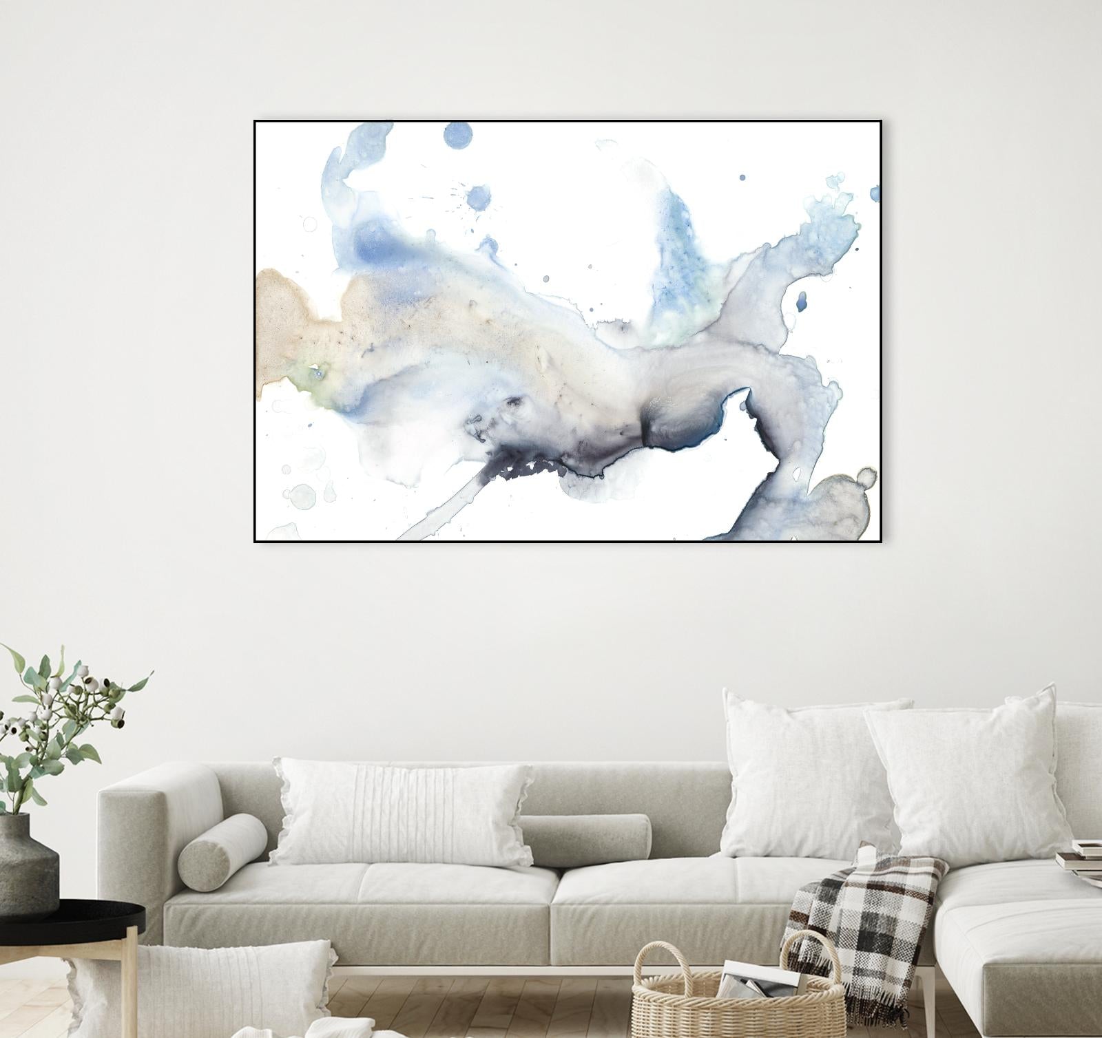 Bloom Cloud I by Jennifer Goldberger on GIANT ART - blue abstract