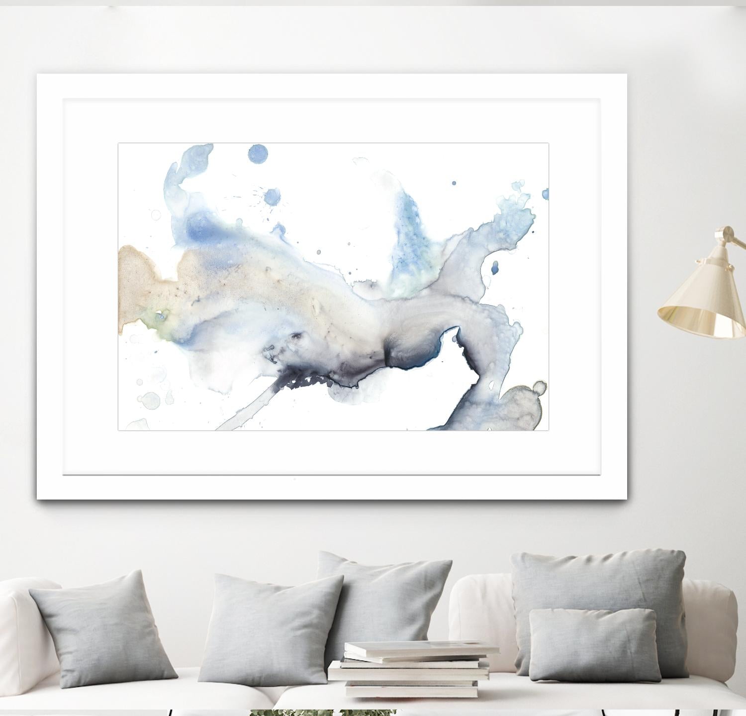 Bloom Cloud I by Jennifer Goldberger on GIANT ART - blue abstract
