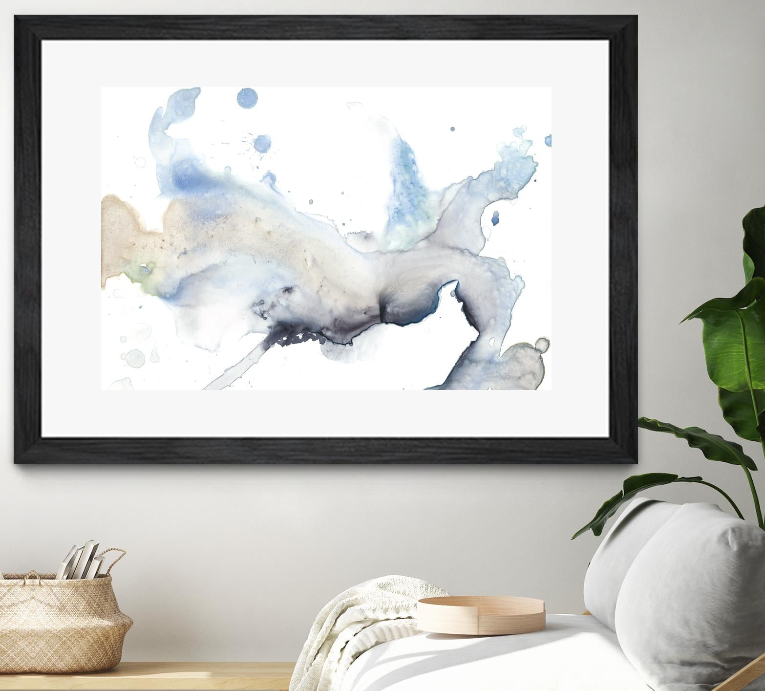 Bloom Cloud I by Jennifer Goldberger on GIANT ART - blue abstract