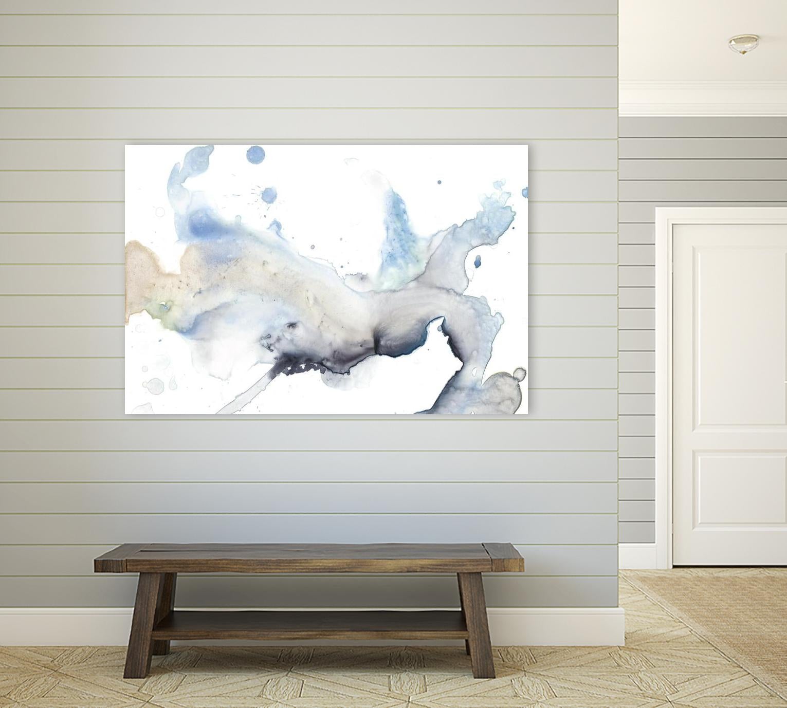 Bloom Cloud I by Jennifer Goldberger on GIANT ART - blue abstract
