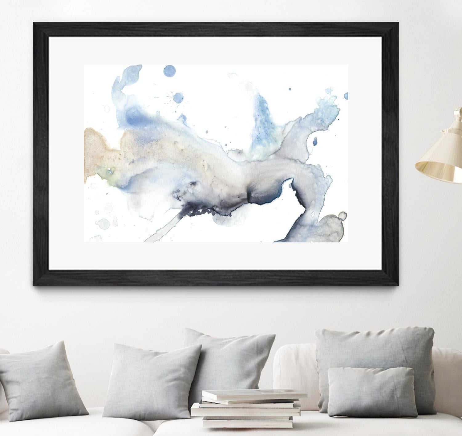 Bloom Cloud I by Jennifer Goldberger on GIANT ART - blue abstract
