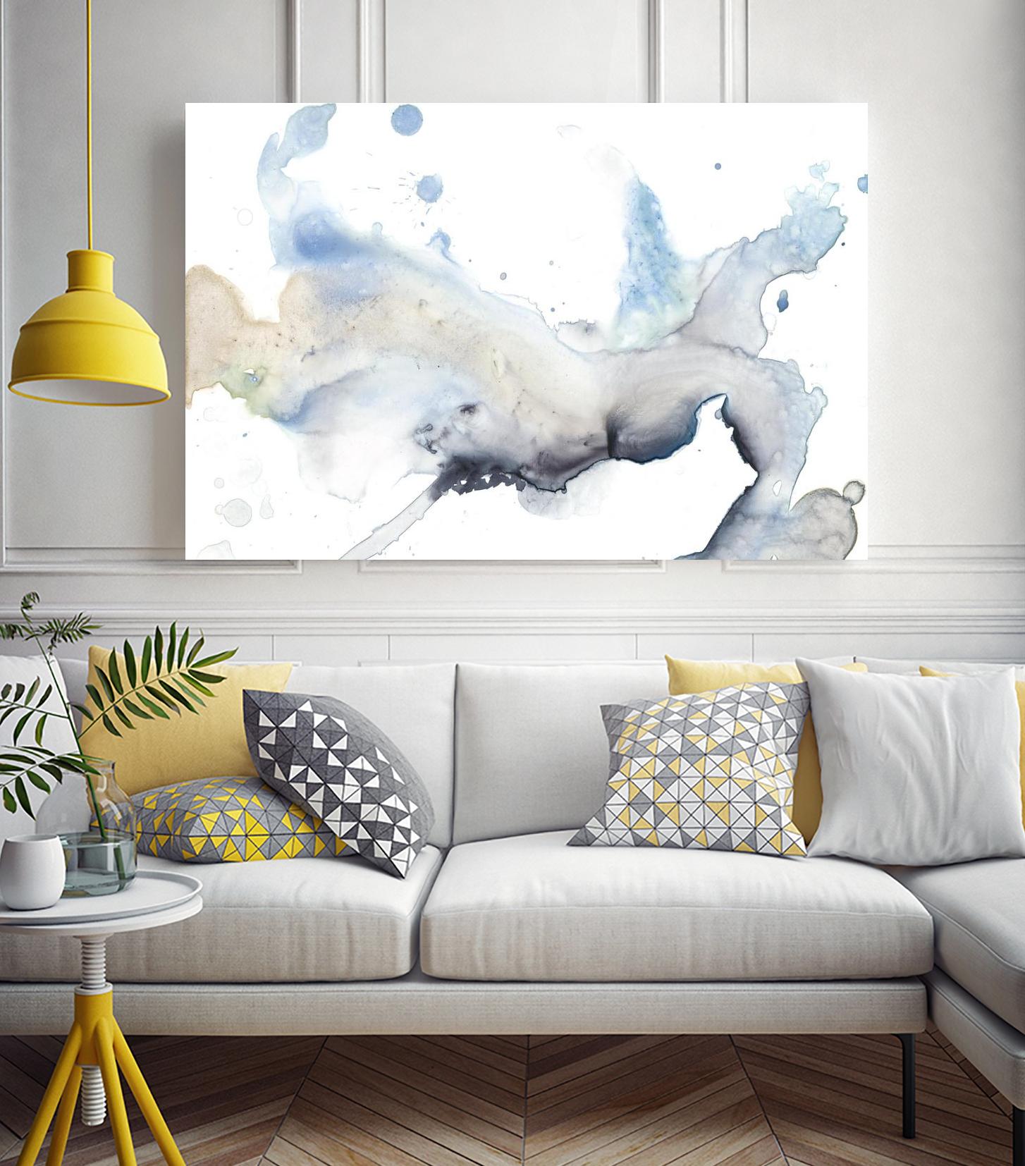 Bloom Cloud I by Jennifer Goldberger on GIANT ART - blue abstract