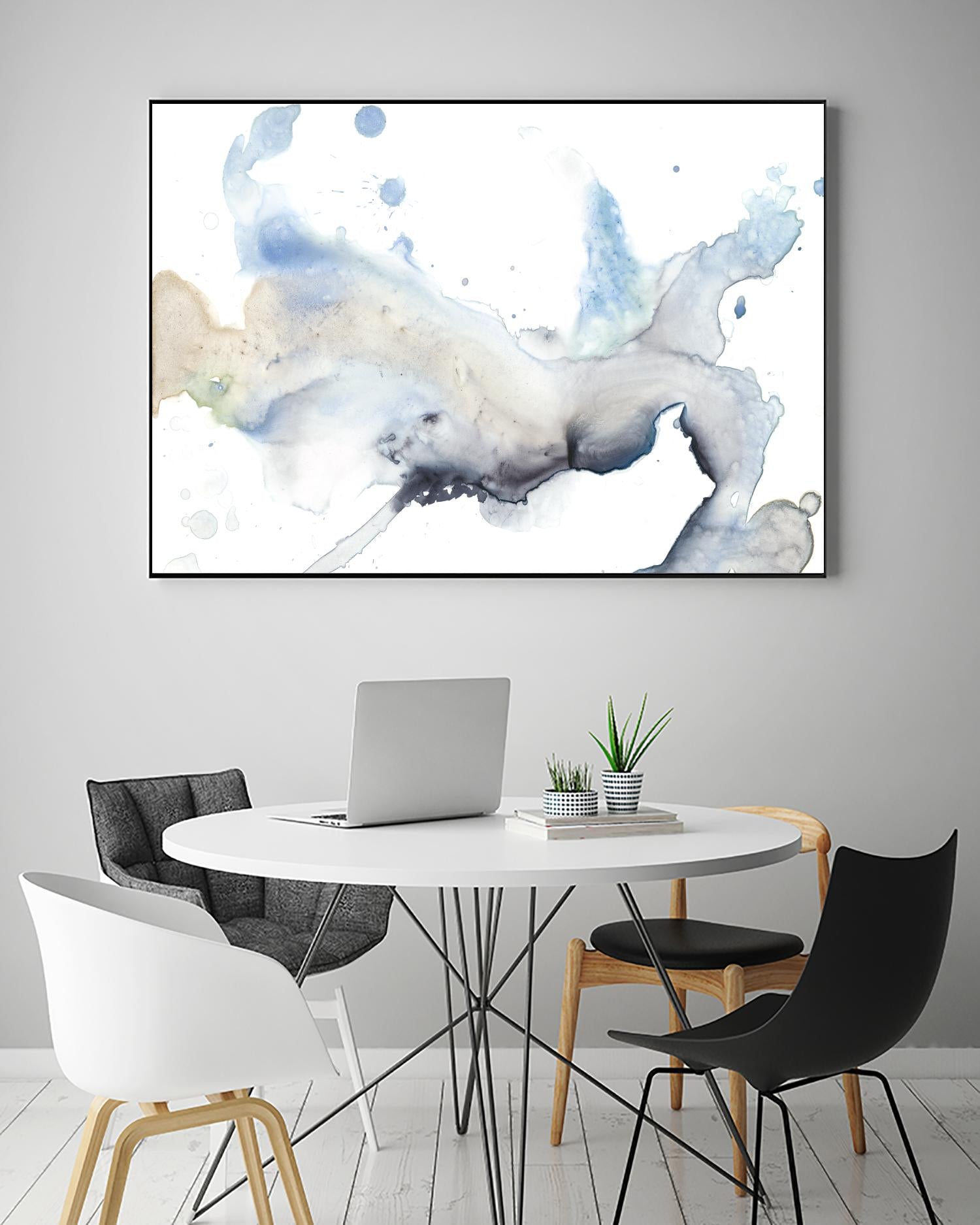 Bloom Cloud I by Jennifer Goldberger on GIANT ART - blue abstract