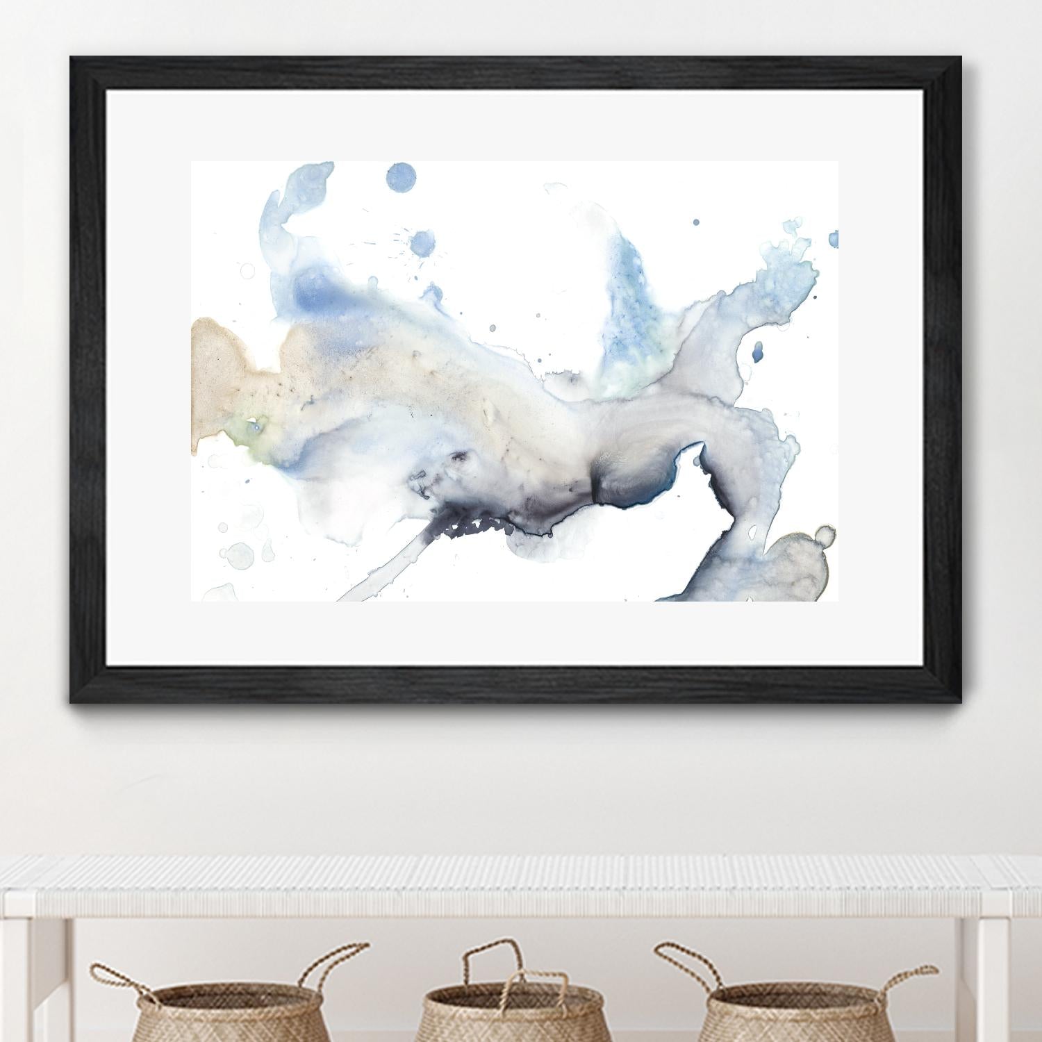 Bloom Cloud I by Jennifer Goldberger on GIANT ART - blue abstract