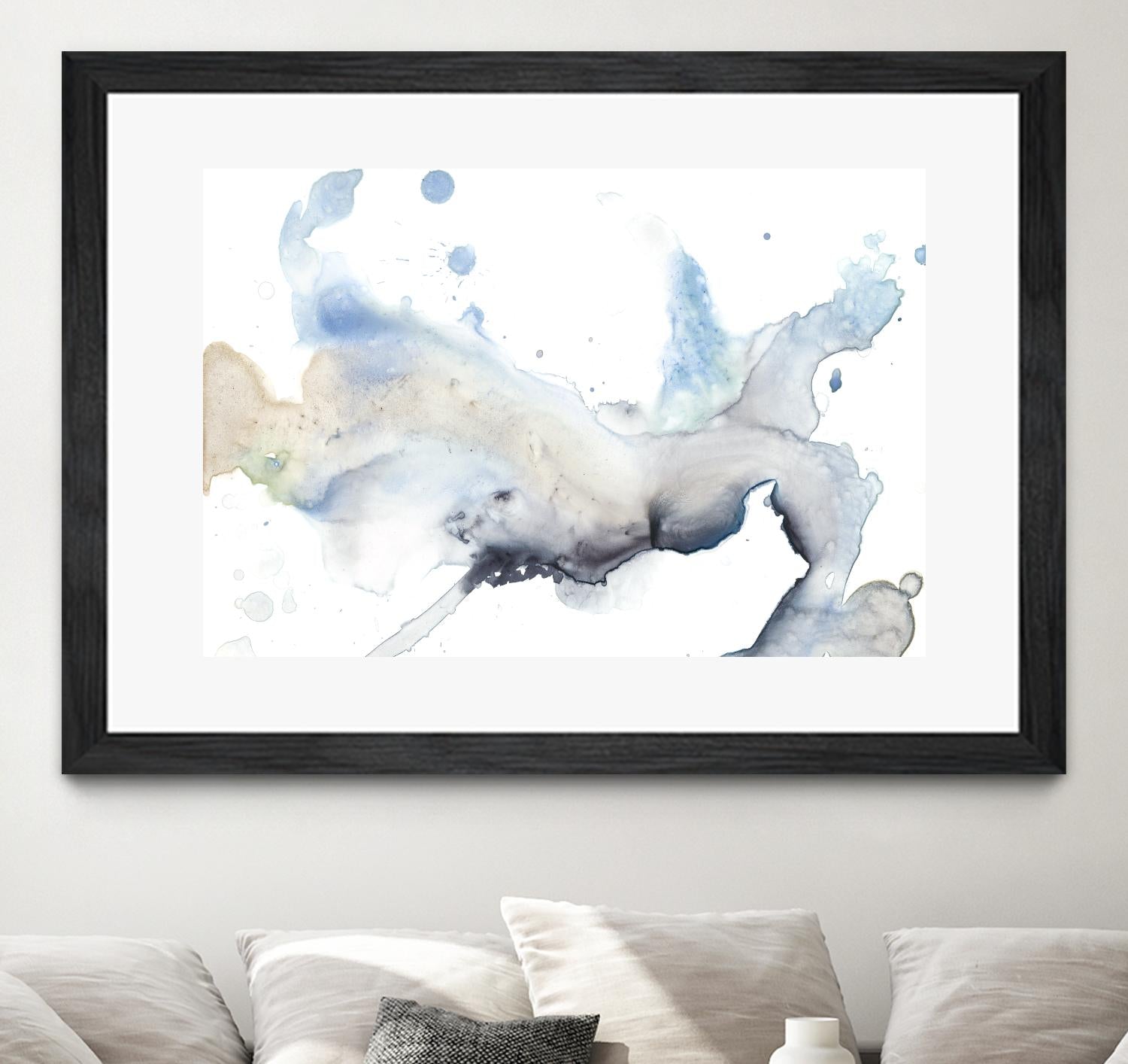 Bloom Cloud I by Jennifer Goldberger on GIANT ART - blue abstract