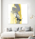 Catch Phrase I by June Erica Vess on GIANT ART - yellow abstract