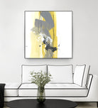 Catch Phrase I by June Erica Vess on GIANT ART - yellow abstract