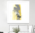 Catch Phrase I by June Erica Vess on GIANT ART - yellow abstract