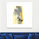 Catch Phrase I by June Erica Vess on GIANT ART - yellow abstract
