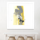 Catch Phrase I by June Erica Vess on GIANT ART - yellow abstract
