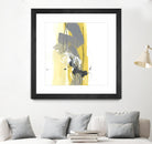 Catch Phrase I by June Erica Vess on GIANT ART - yellow abstract