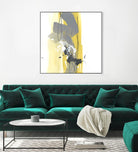 Catch Phrase I by June Erica Vess on GIANT ART - yellow abstract