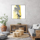 Catch Phrase I by June Erica Vess on GIANT ART - yellow abstract
