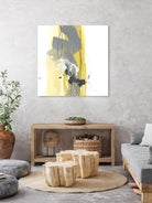 Catch Phrase I by June Erica Vess on GIANT ART - yellow abstract