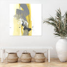 Catch Phrase I by June Erica Vess on GIANT ART - yellow abstract