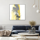 Catch Phrase I by June Erica Vess on GIANT ART - yellow abstract