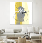 Catch Phrase III by June Erica Vess on GIANT ART - yellow abstract