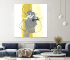 Catch Phrase III by June Erica Vess on GIANT ART - yellow abstract