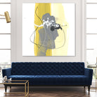 Catch Phrase III by June Erica Vess on GIANT ART - yellow abstract